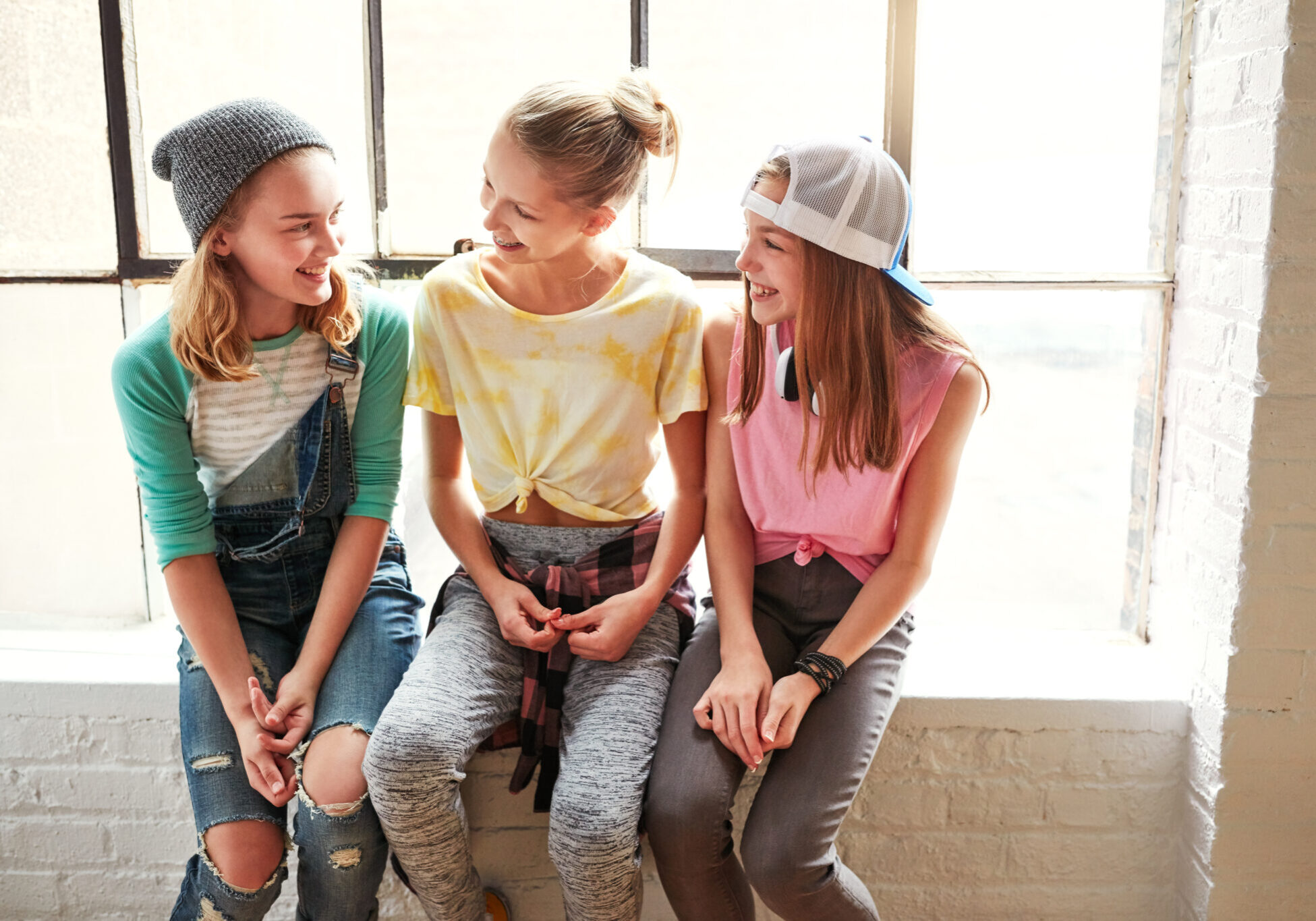 Shot of young girls in a dancing studio